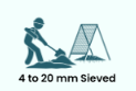 4 to 20 mm Sieved
